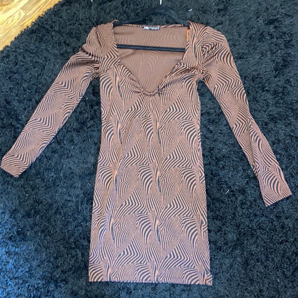 Brown Mini Dress